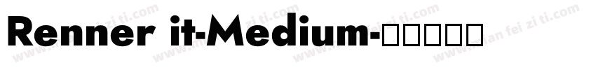 Renner it-Medium字体转换